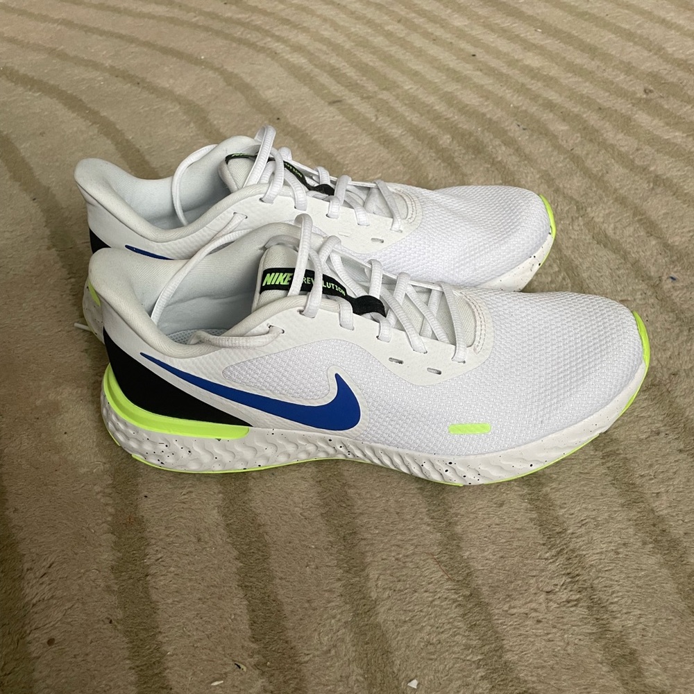 White Nike Men’s Revolution Running Shoe
